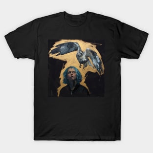Girl and falcon T-Shirt